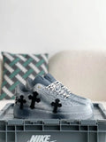 Chrome Hearts x Nike Air Force 1 Grey Black Sneakers