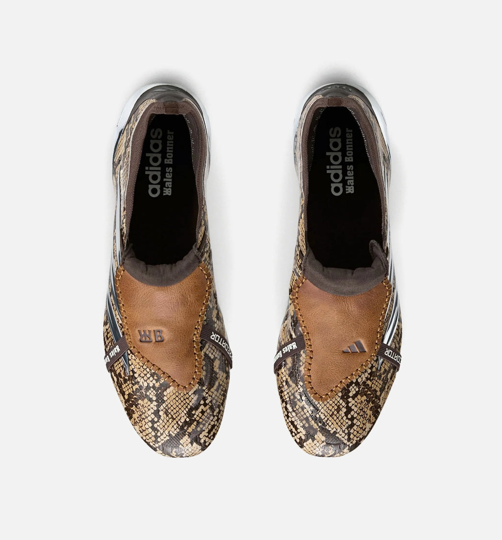 Wales Bonner x Predator Elite Snake Mens Lifestyle Shoe Khaki Silver Metallic Wonder White