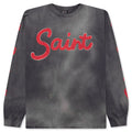 Foot Print L S Tee Black