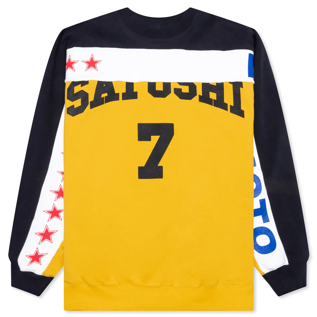 Team Satoshi Crewneck Yellow Black