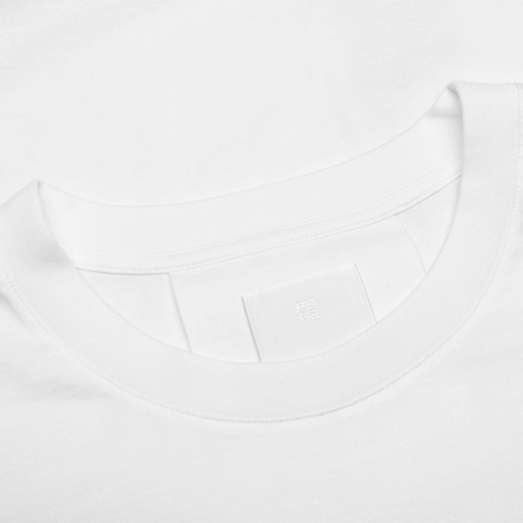 Gros Grain in Cotton T Shirt White