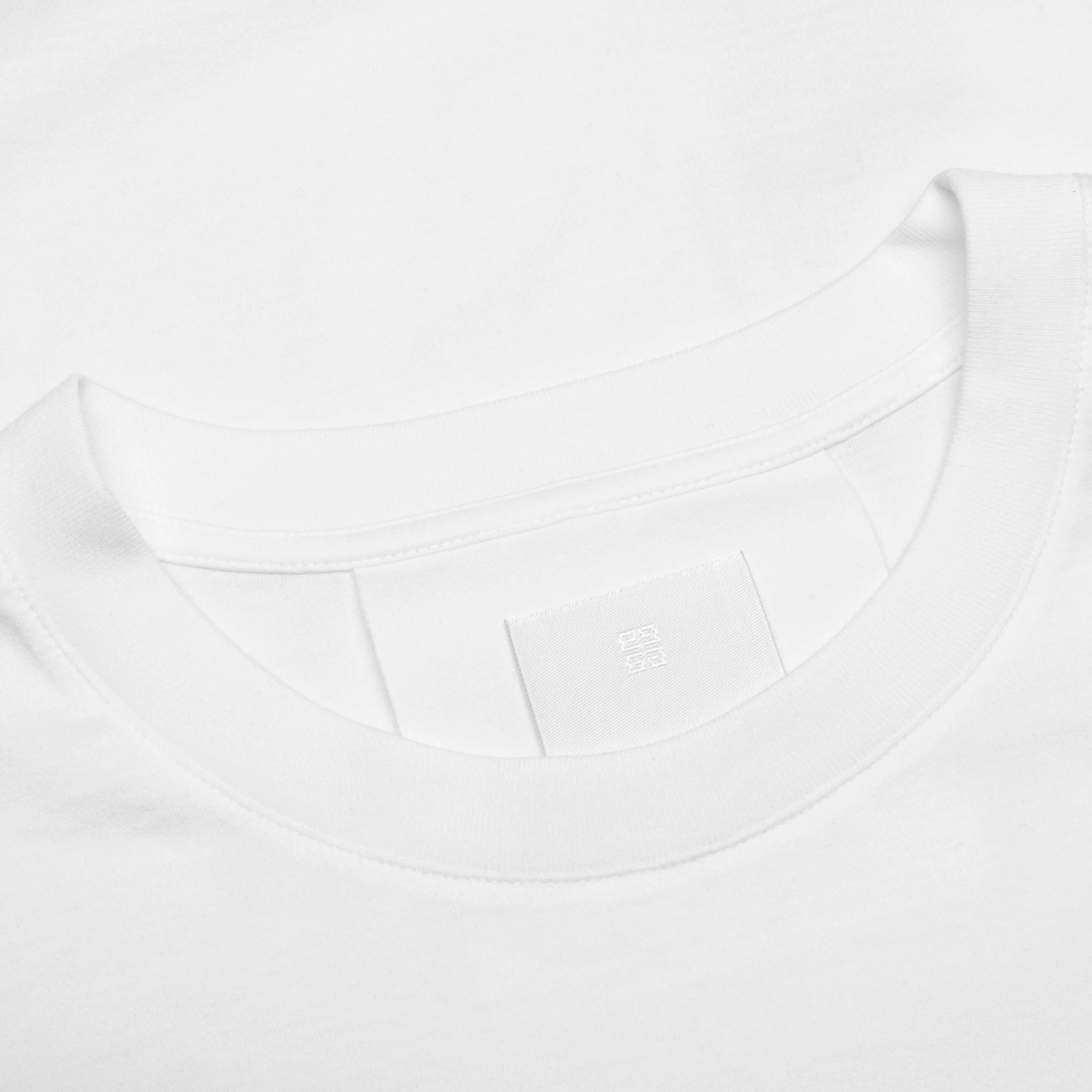 Gros Grain in Cotton T Shirt White