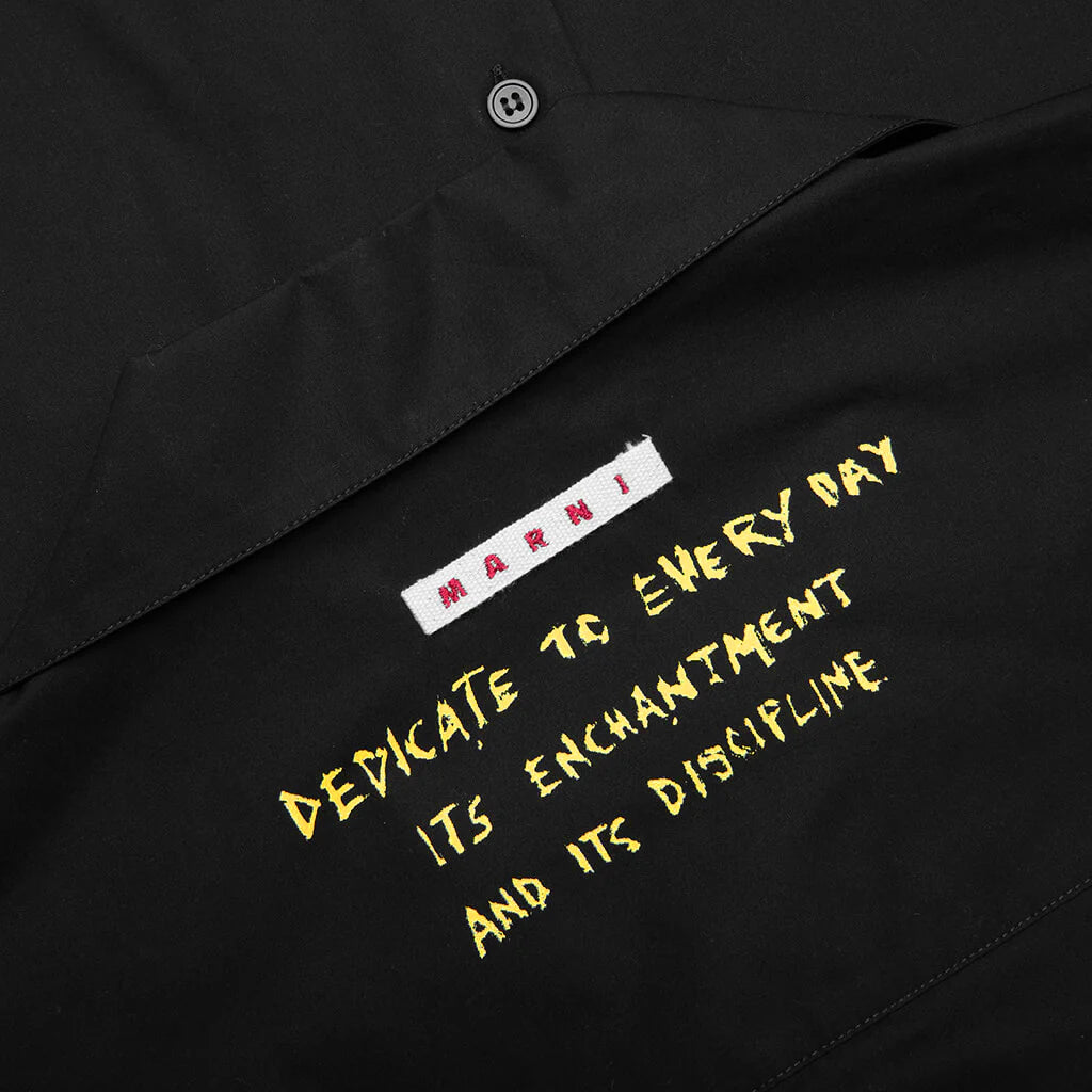 Cuffs Compact Shirt Black