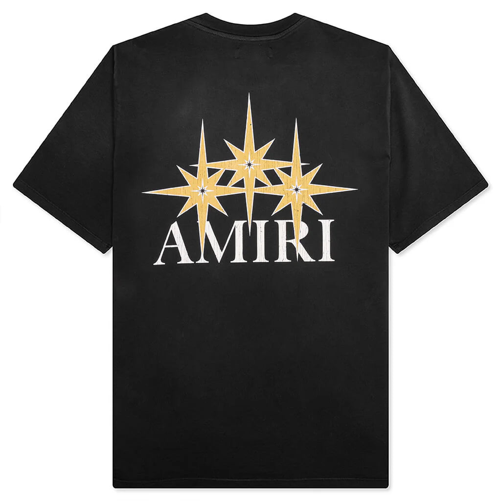 Amiri Starburst Oversized Tee Black
