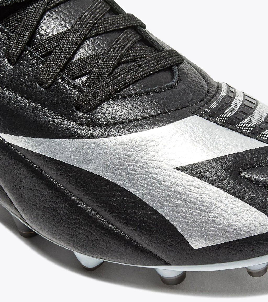 Diadora Maximus Elite ITA T SLX FG Firm Ground Soccer Cleats Black Silver