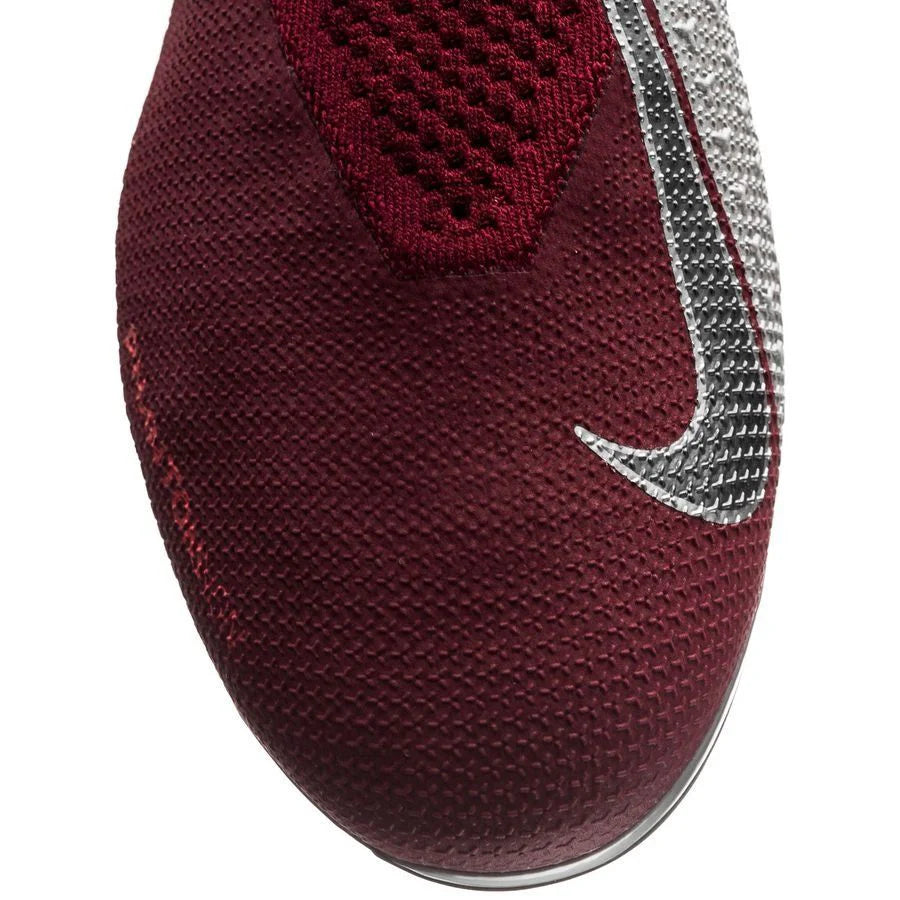 Nike Phantom Vision Elite DF FG Firm Ground Mens Soccer Cleats Rising Fire Red Dark Grey Bright Crimson