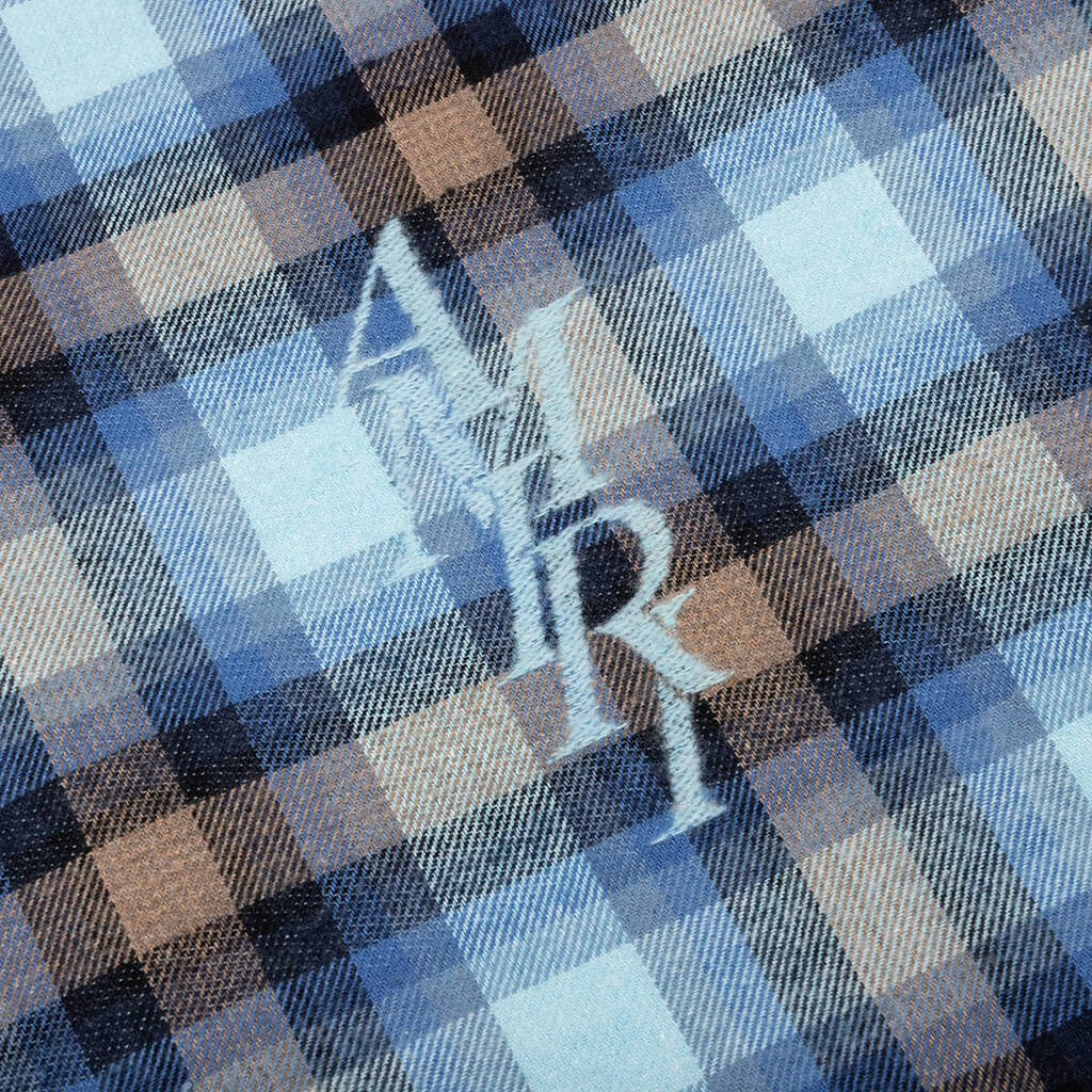 Staggered Plaid Flannel Legion Blue