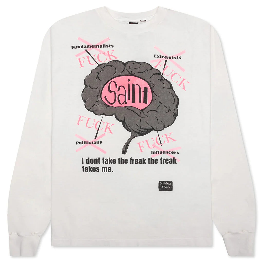 Brain L S Tee White