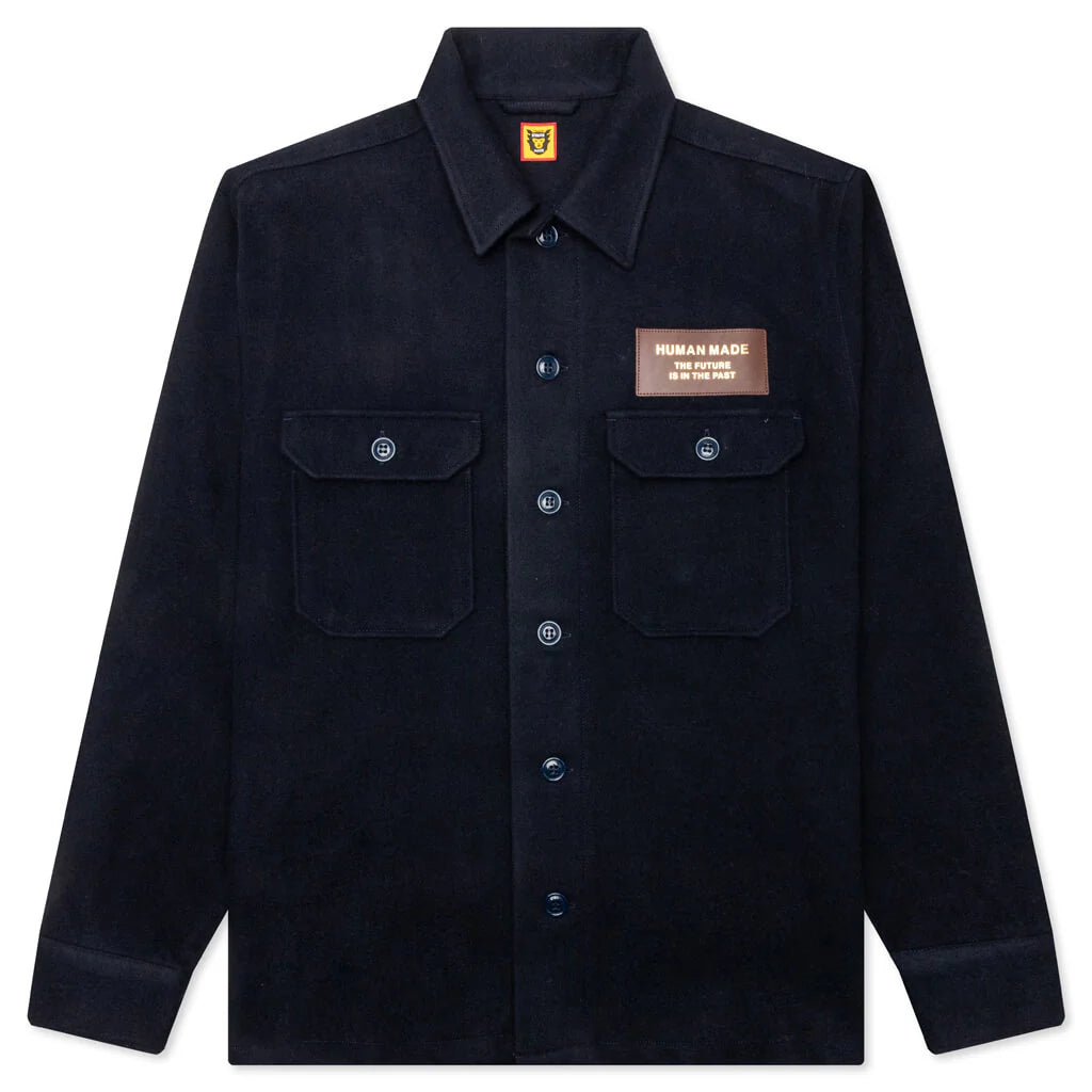 Wool CPO Shirts Navy