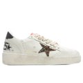 Womens Ball Star White Beige Leopard Black