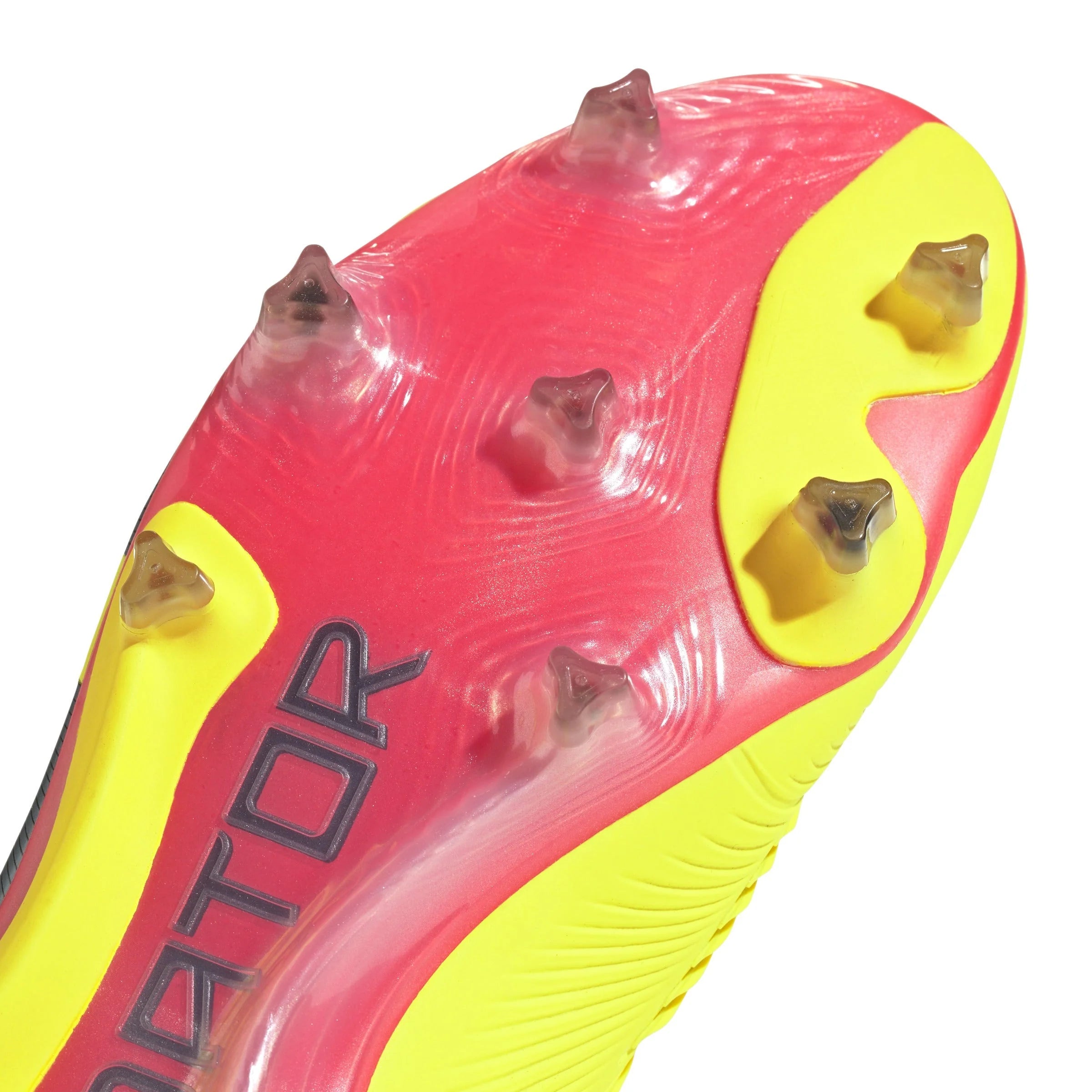 adidas Predator Elite Laceless FG Laceless Firm Ground Soccer Cleats Solar Yellow Black Solar Red