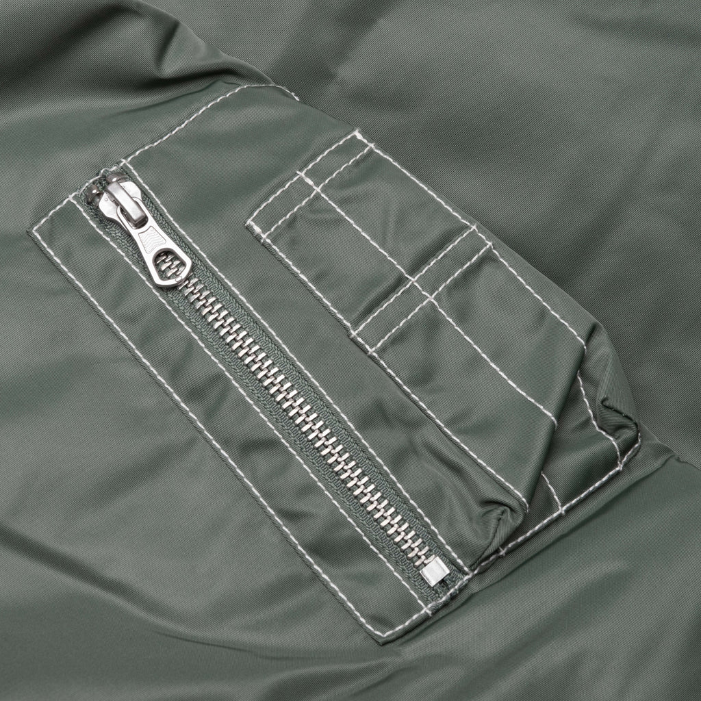 Built Bomber Jacket Green