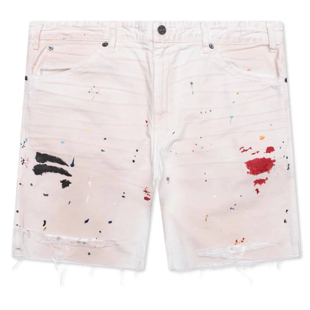Flea Carpenter Shorts White Paint