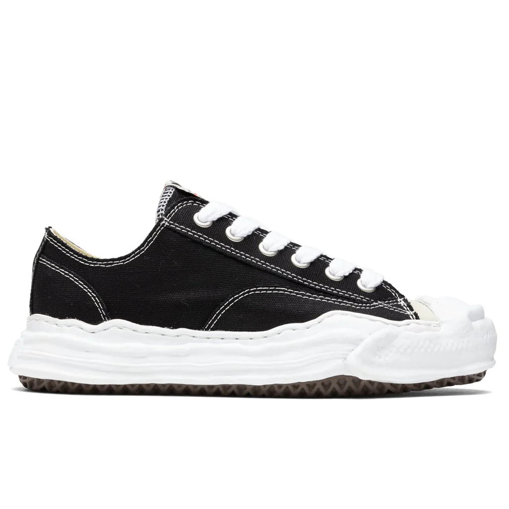 Hank Low OG Sole Toe Cap Canvas Sneaker Black