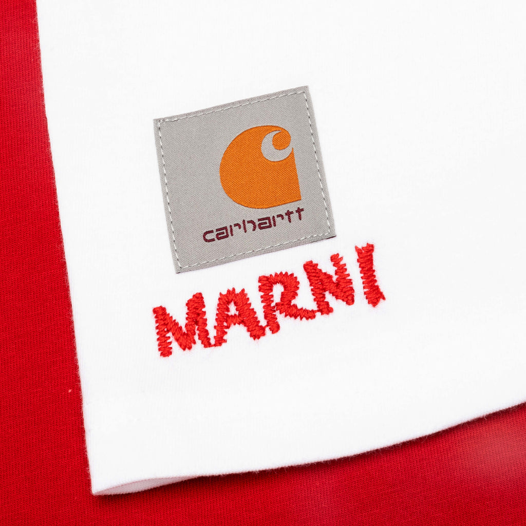 Marni x Carhartt WIP Logo S S T Shirt Red
