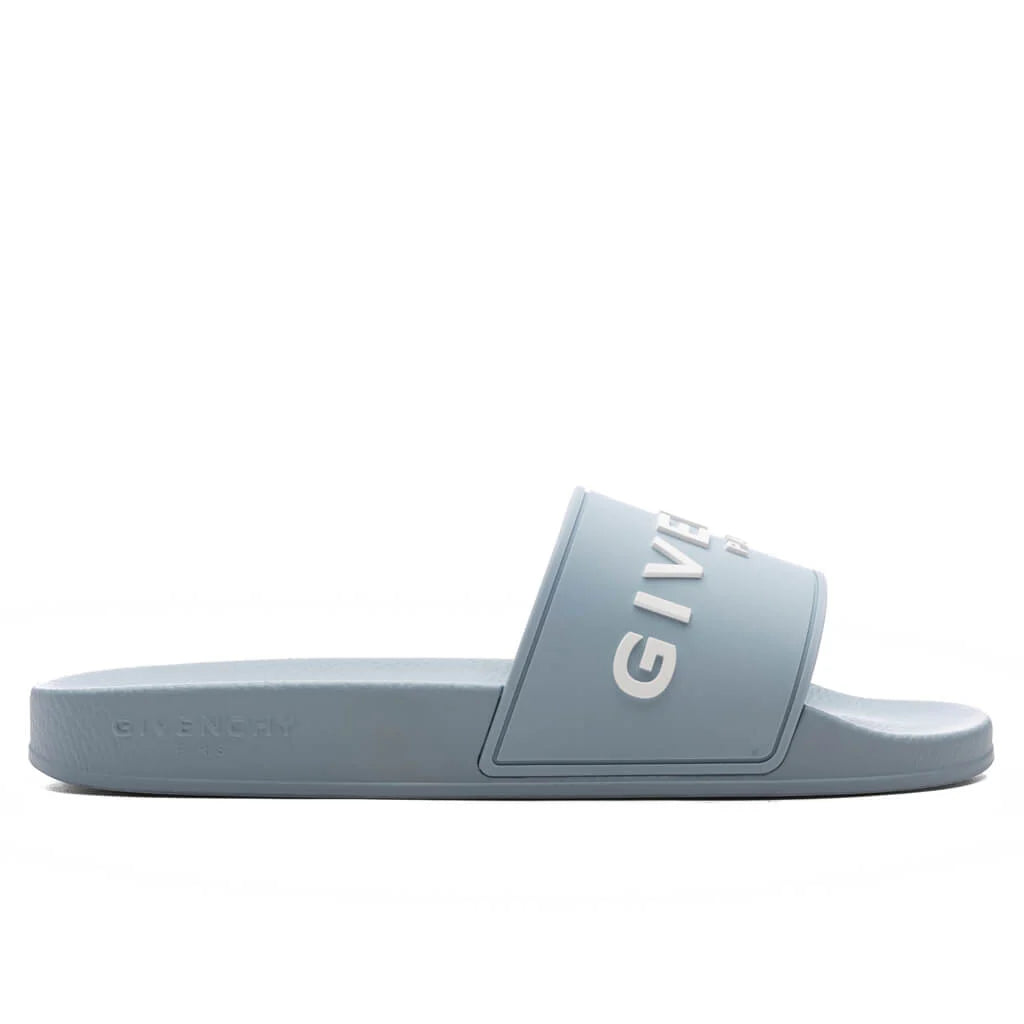 Slide Flat Sandals Sky Blue