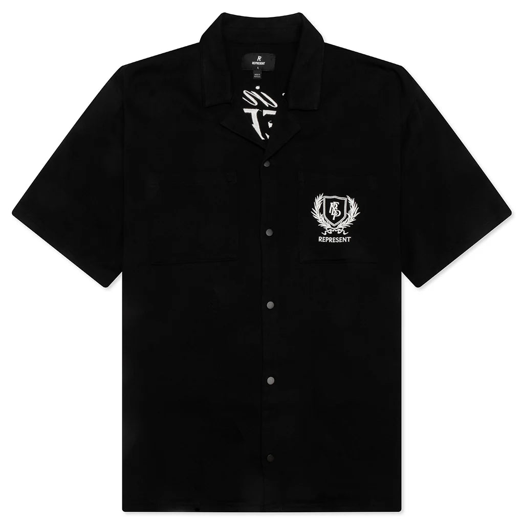 Crest Shirt Jet Black