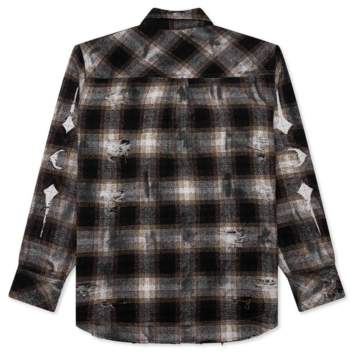 Angels Damaged Shirt Brown