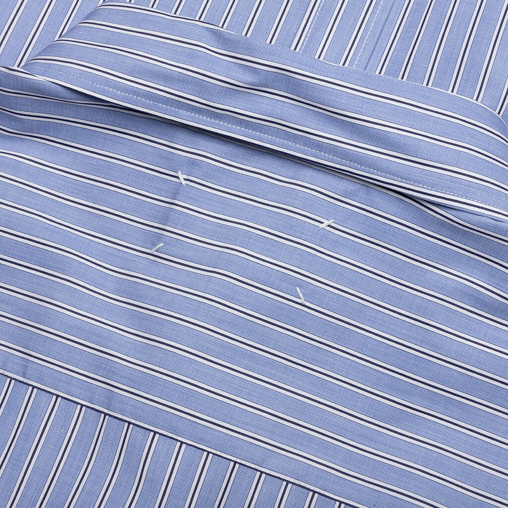 Striped L S Shirt Blue