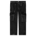 Denim Logo Cargos Charcoal Wash