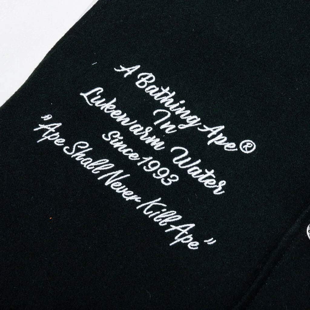 Embroidery Varsity Jacket Green
