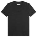 Upside Down Logo T Shirt Washed Black Tonal Embroidery