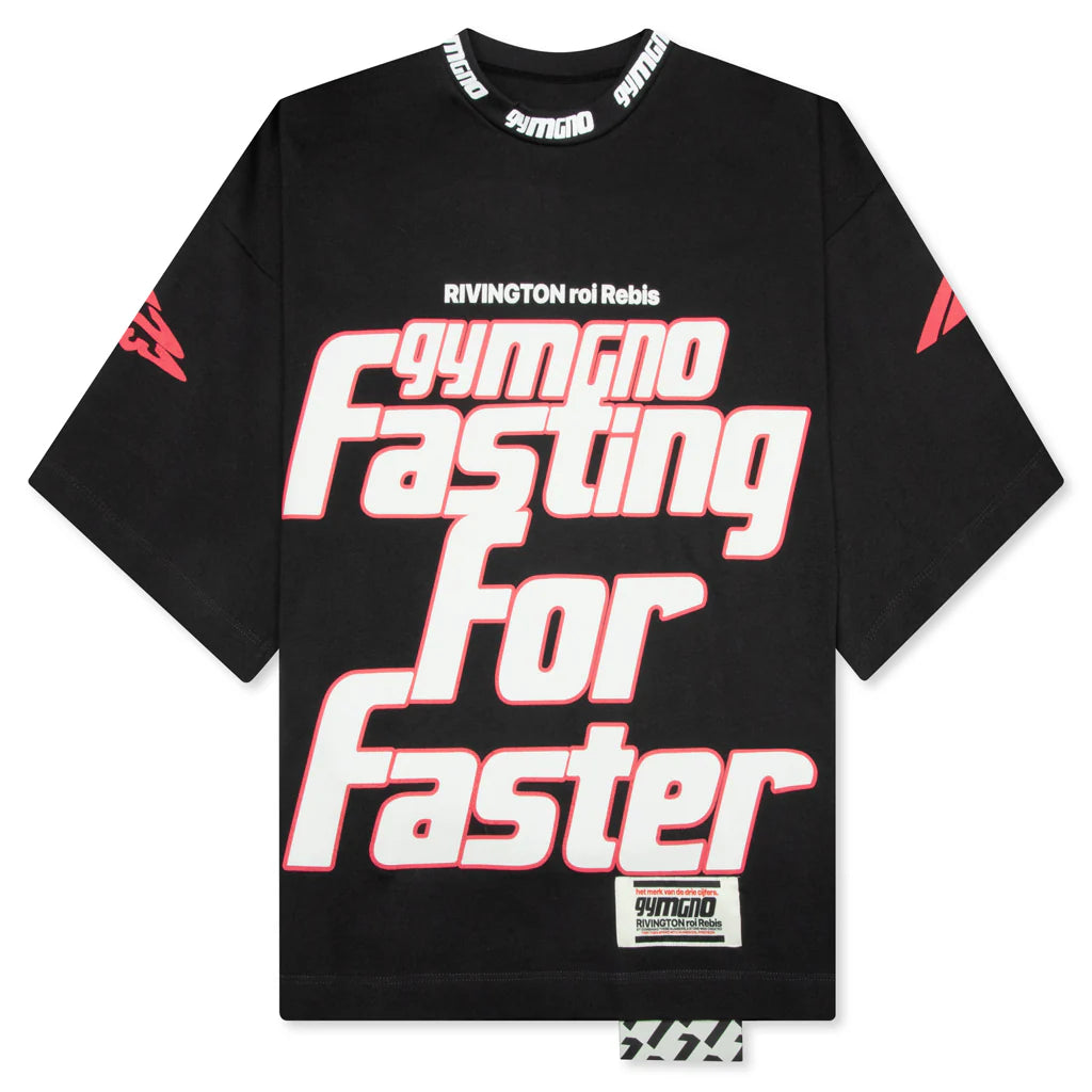 Fasting For Faster S S Tee Vintage Black