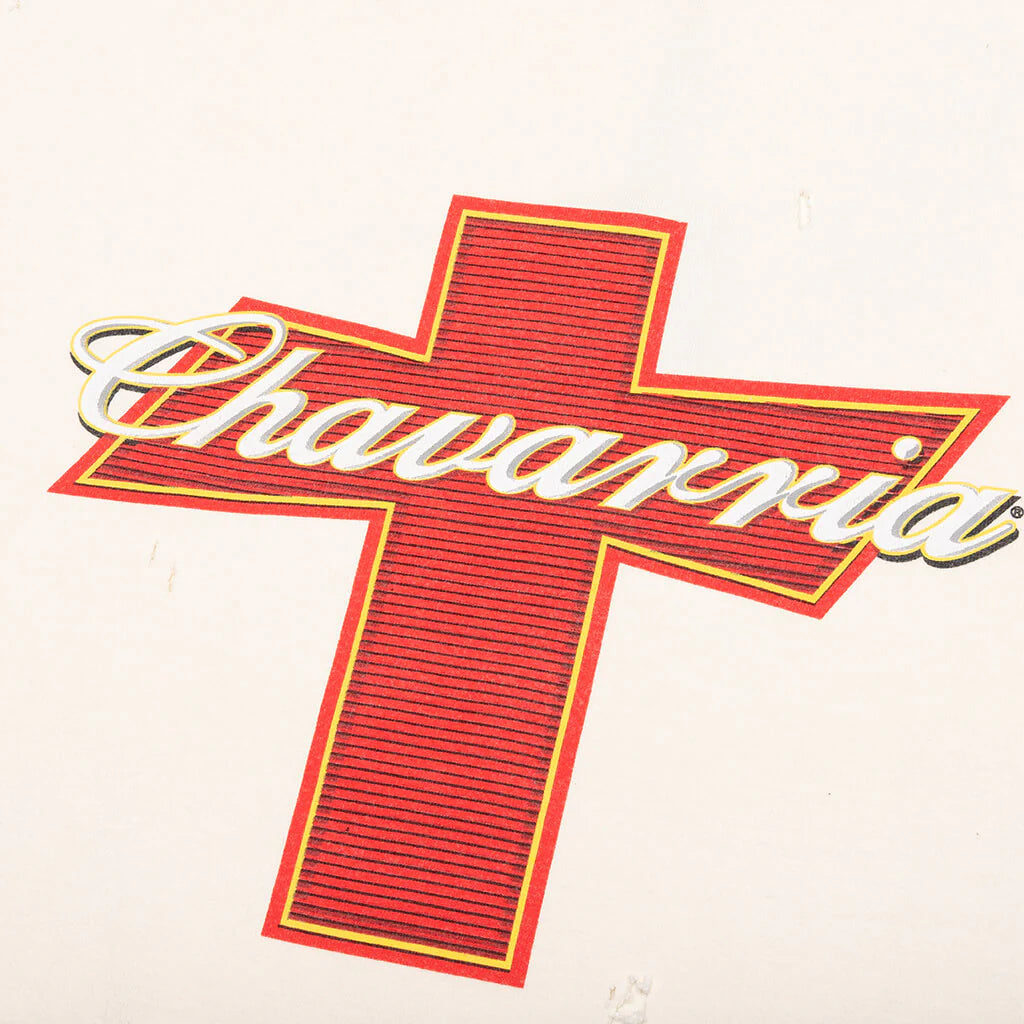 Budweiserria Destroyed Buffalo Tee Off White