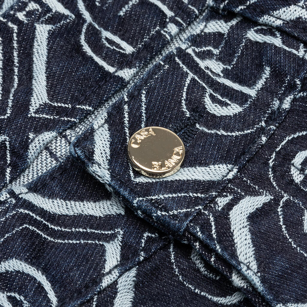 Monogram Classic Denim Straight Leg Jean Indigo