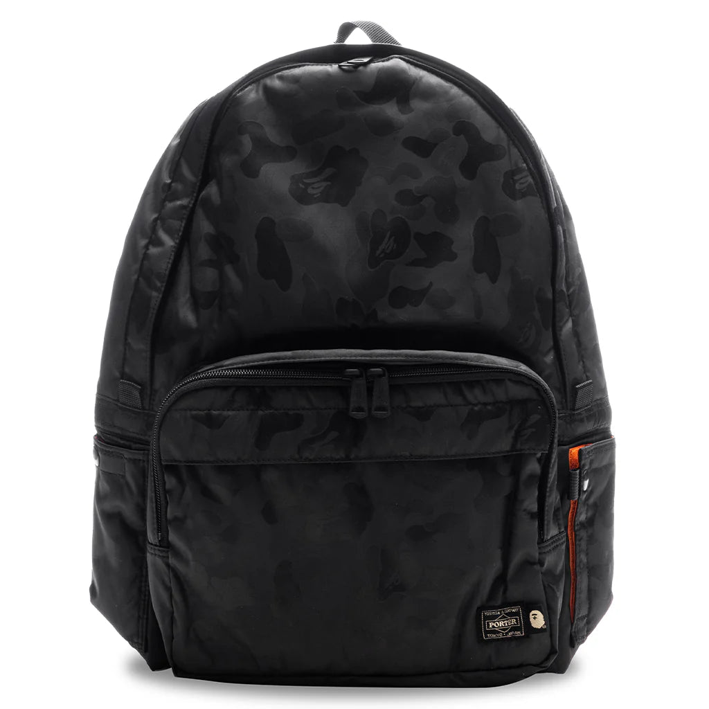 A Bathing Ape x Porter ABC Polyester Jacquard Backpack Black