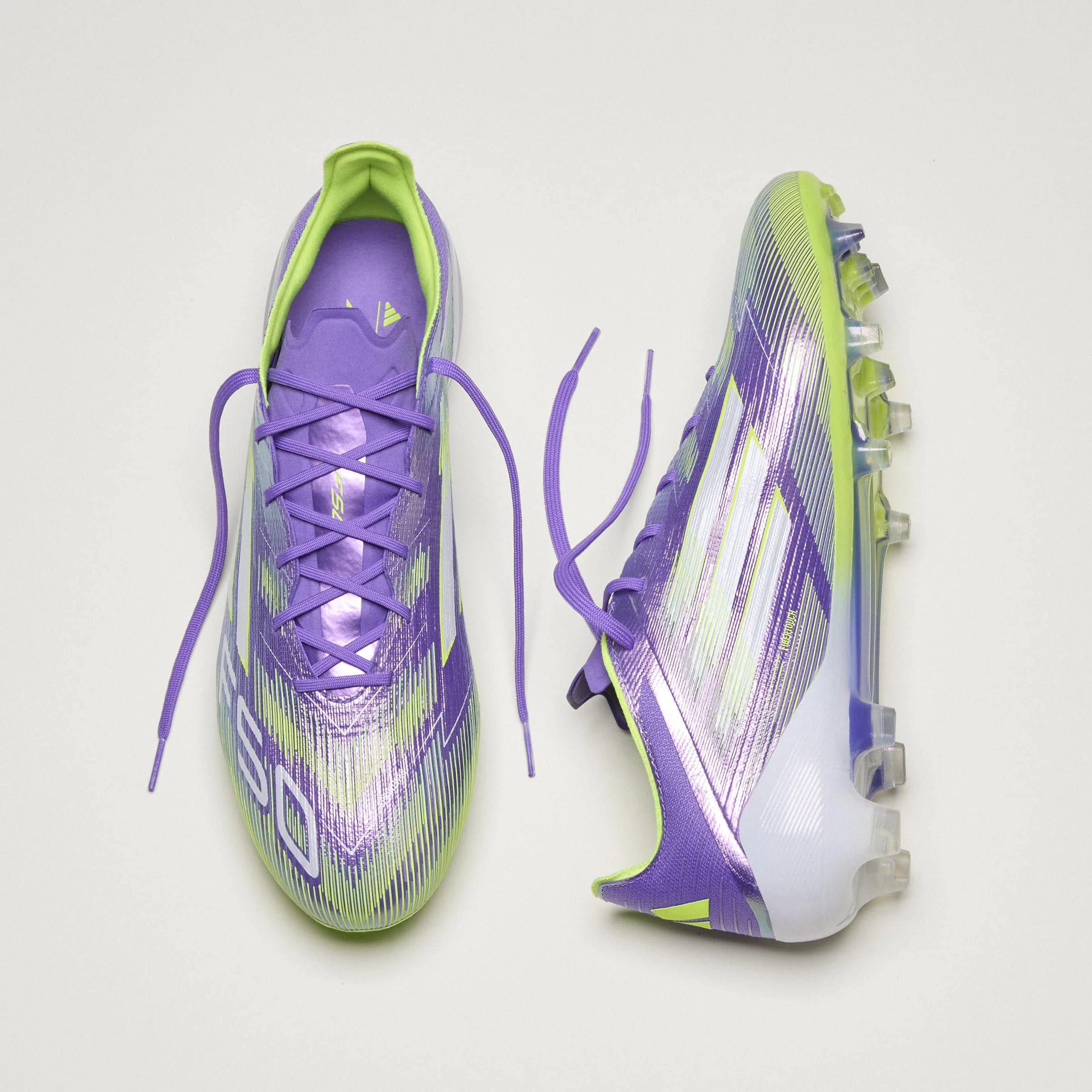 adidas F50 Elite Firm Ground Soccer Cleats Purple White Lemon