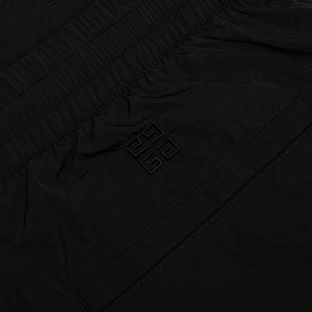 Relax Fit 4G Embroidered Trackpants Black