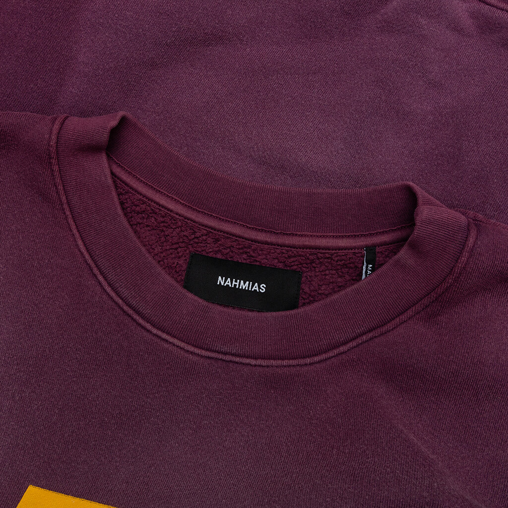 Teams Crewneck Sunfade Plum