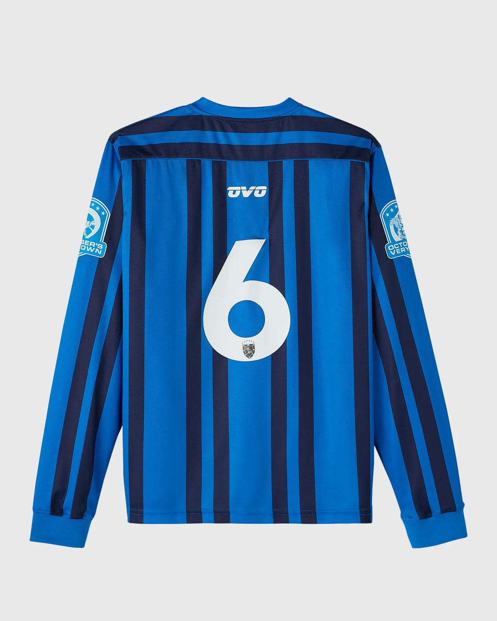 Stripe Soccer Jersey Vibrant Blue