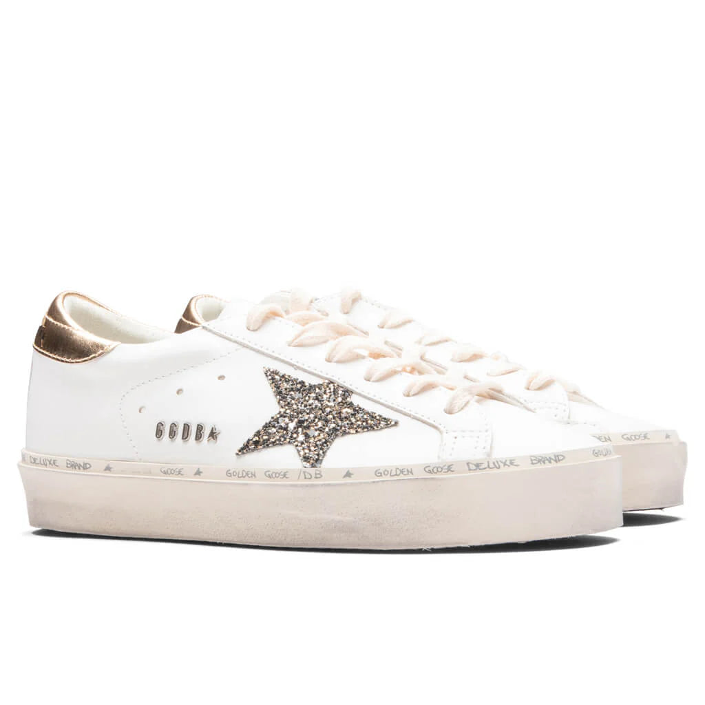 Womens Hi Star White Black Gold Gold