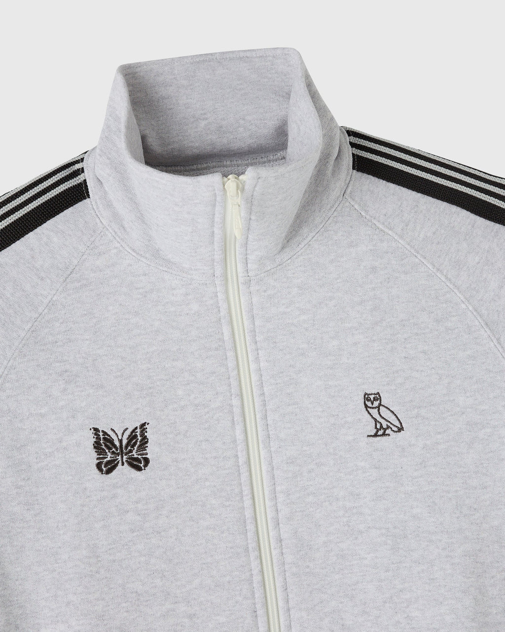 NEEDLES Full Zip Track Jacket Heather Grey