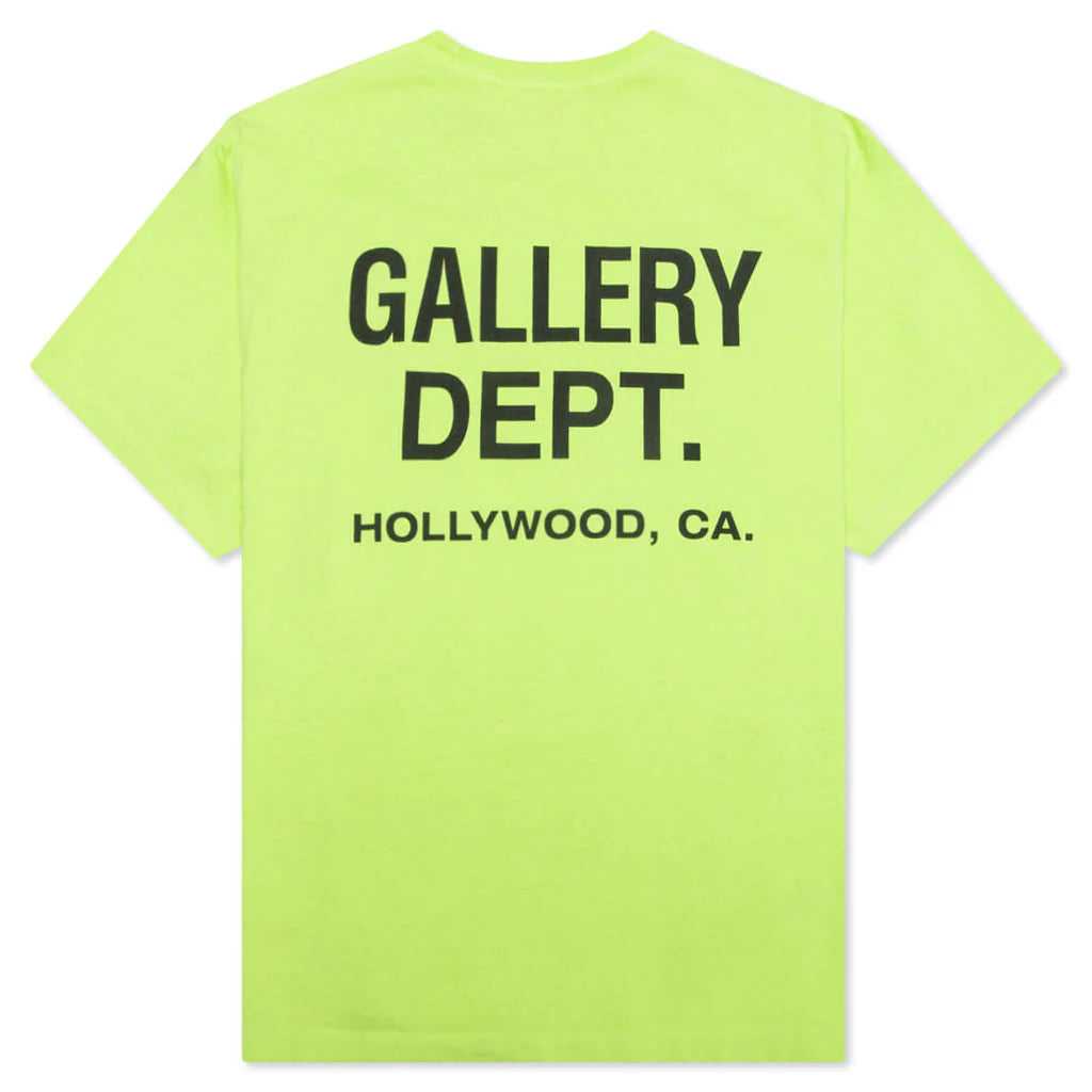 Vintage Souvenir Tee Lime Green