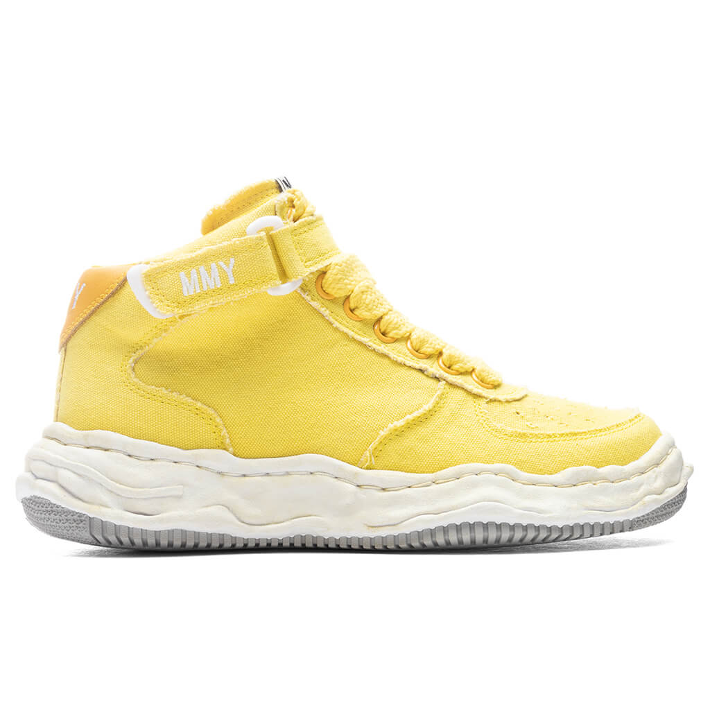Wayne High OG Sole Washed Canvas Sneaker Yellow