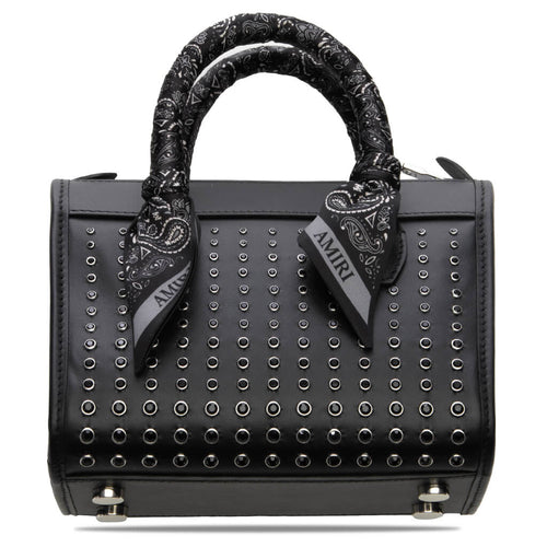 Micro Triangle Stud Bag Black