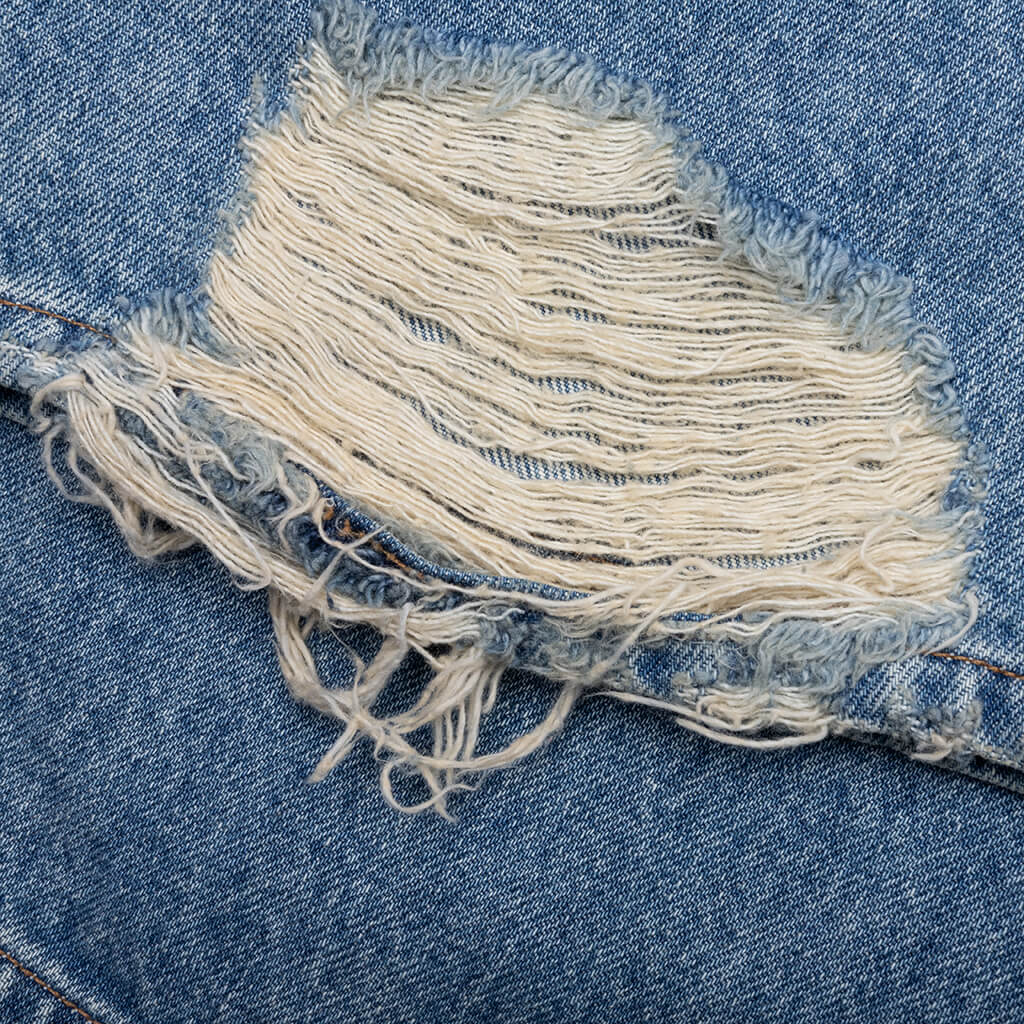 Studded Cowboy Denim Blue Denim