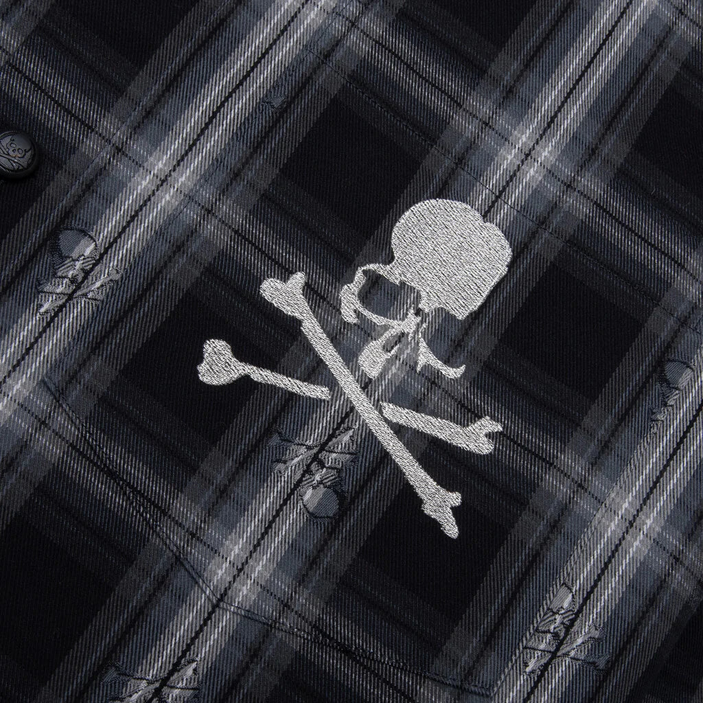 Plaid Flannel Shirt Black