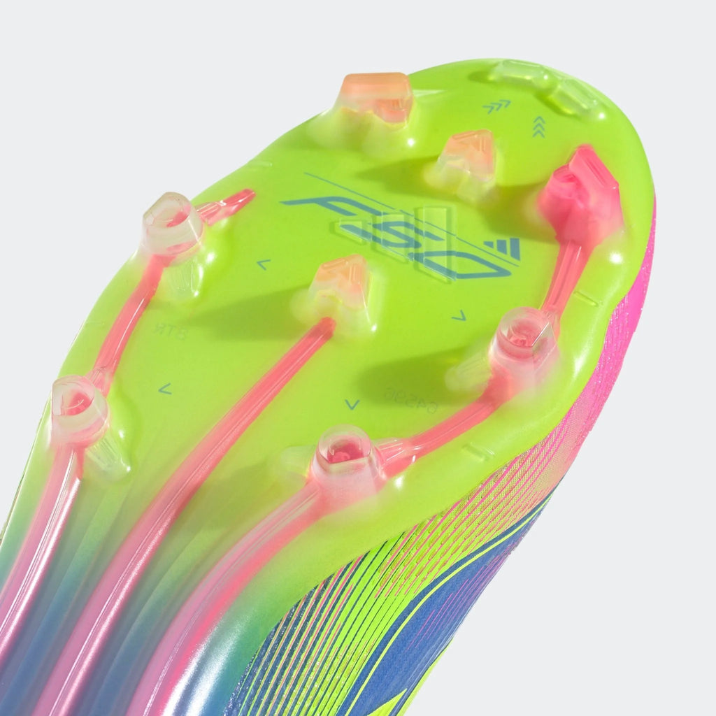 adidas F50 Elite Firm Ground Boots Blue Fusion Lucid Lemon Lucid Pink