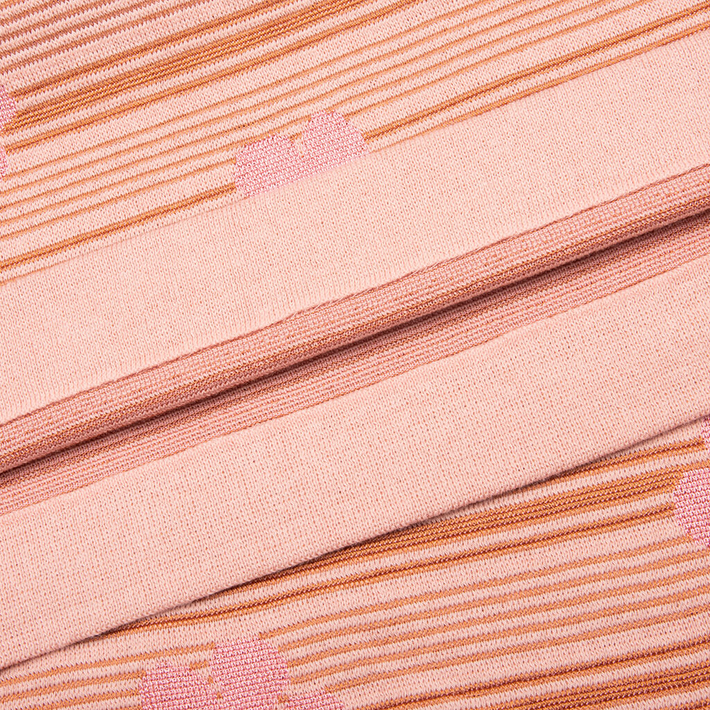Striped Floral T Shirt Pink Gummy