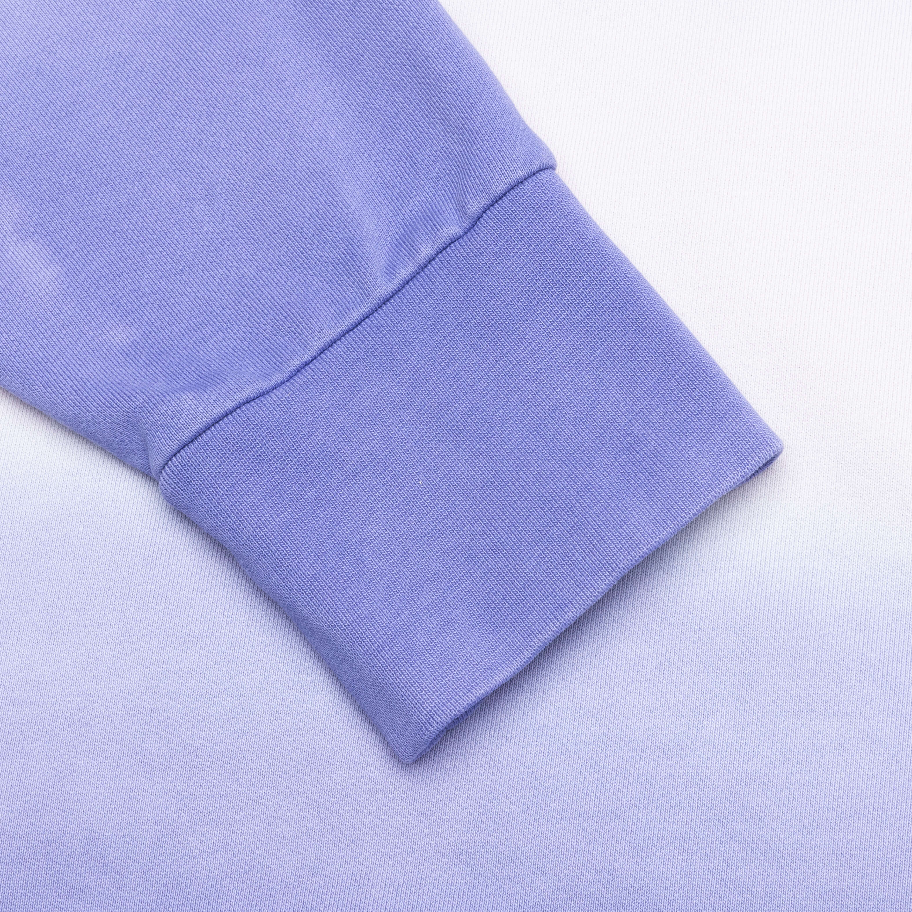 Logo Embroidery Gradient Hoodie Lavender