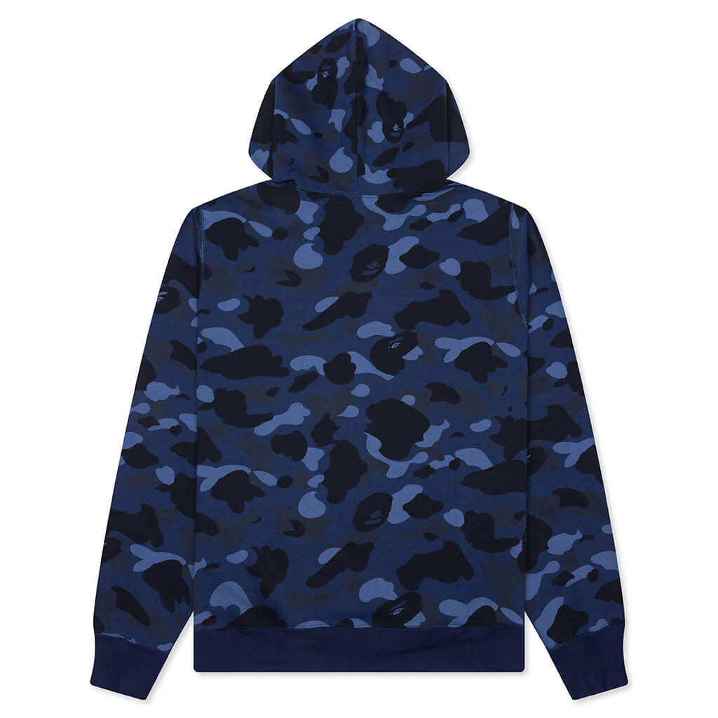 Color Camo Pullover Hoodie Navy