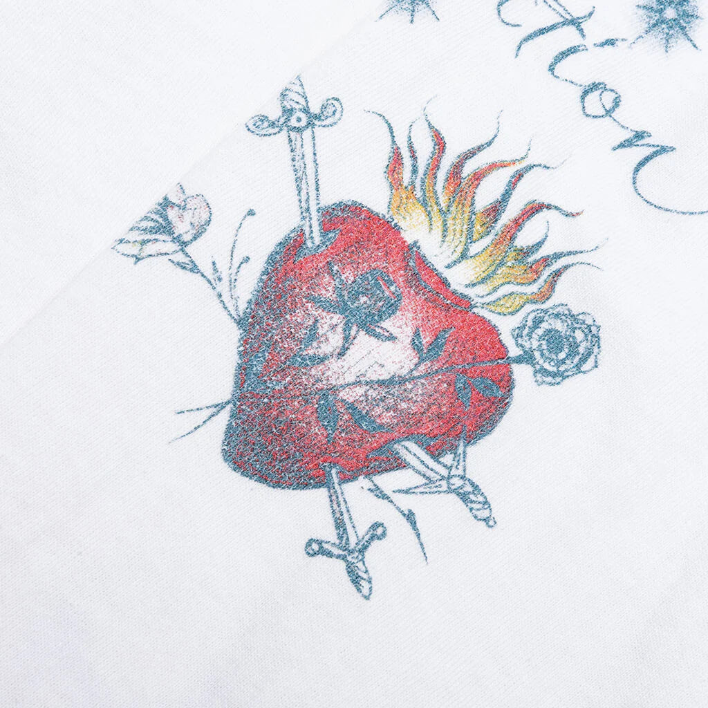 Saint M6 x Dr Woo Tattoo L S Tee White