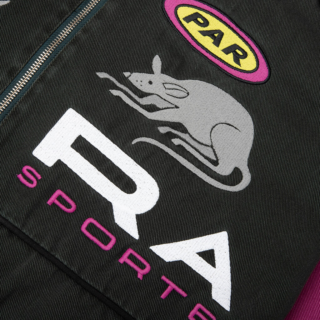 Owl Meets Rat Racing Jacket Purple Pink