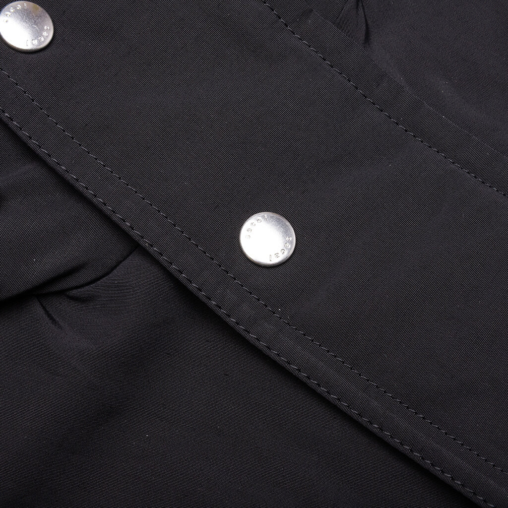 Matte Taffeta Reversible Blouson Black