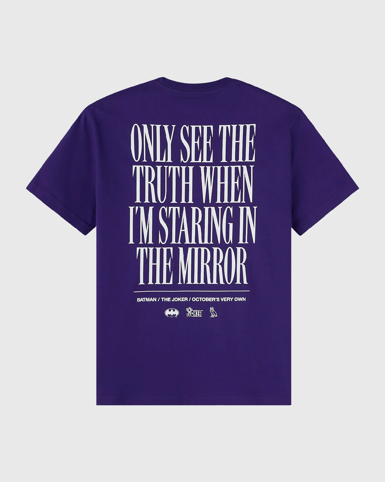 Batman The Joker Mirror Tee Purple