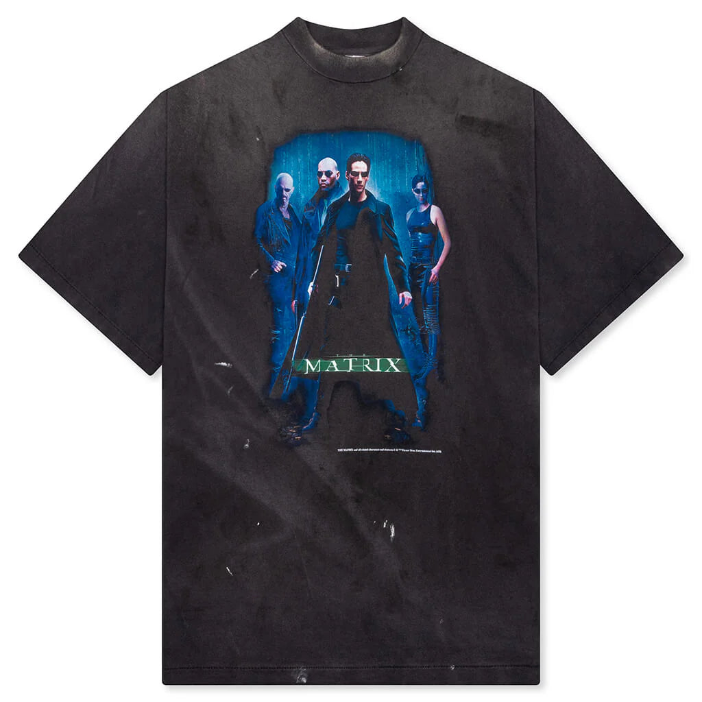Saint M6 x The Matrix Green Logo S S Tee Black
